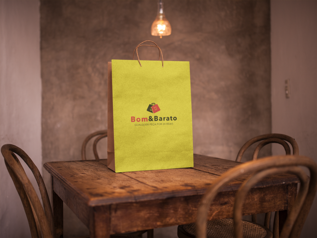 paper-bag-template-on-a-small-wooden-table-under-a-lamp-a14745