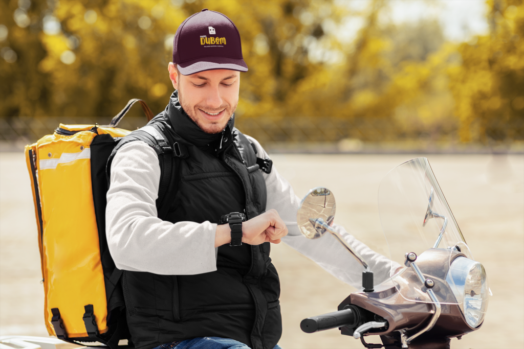 dad-hat-mockup-of-a-delivery-man-on-his-scooter-45715-r-el2